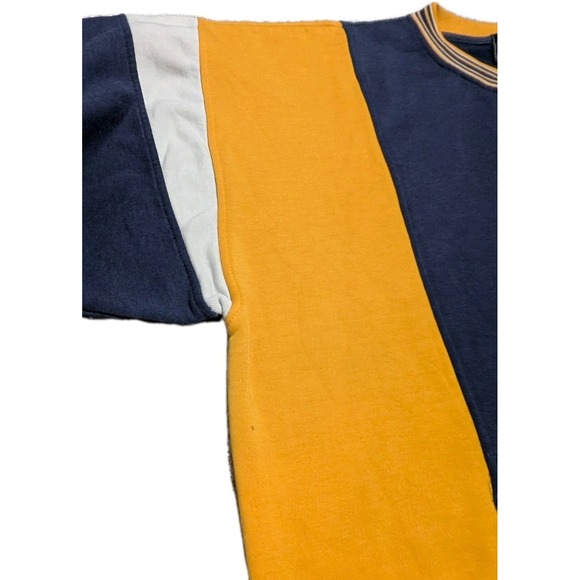 Vintage Michigan Wolverine Sweatshirt, Size Xtra Large, White Yellow Navy Blue - Picture 5 of 8